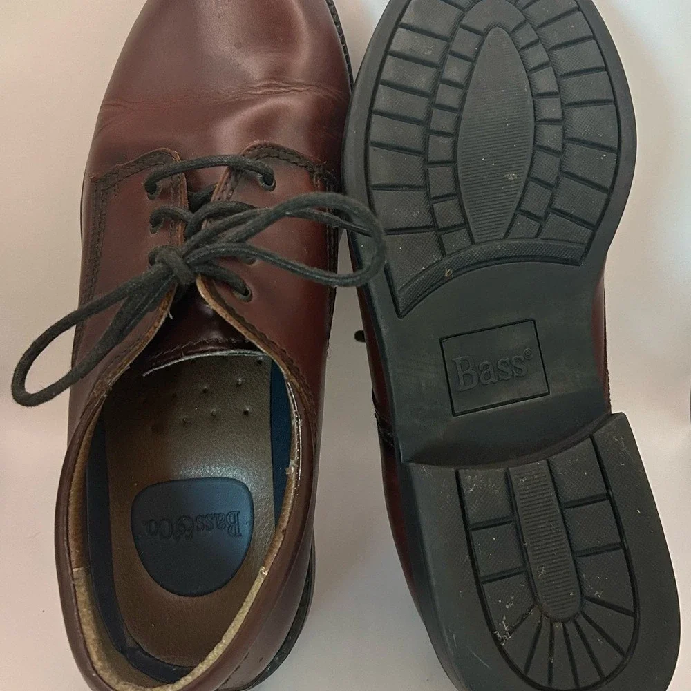 Bass-Chase Men's Brown Leather Shoes - Timeless Style - 10W